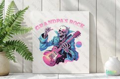 Grandpa's Rock Funny Skeleton Father's Day Product Image 3