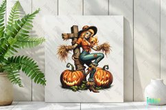 Halloween Vintage Pin-up Girl Clipart Product Image 2