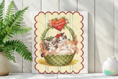 Happy Valentine&#039;s Day Kitty Illustration Card Product Image 2
