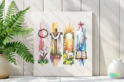 He Is Risen Brushstroke Clipart Product Image 2