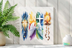 He Is Risen Brushstroke Clipart Product Image 2