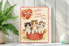 Hello Happy Valentine&#039;s Day Illustration Card Product Image 2