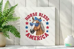Animal Farm Horse Bless America Clipart Product Image 2