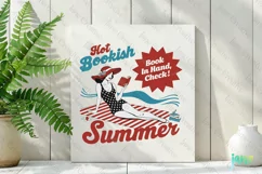 Hot Bookish Summer Vintage Girl Quotes Clipart Product Image 2