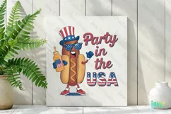 Hot Dog 4th Of July Sublimation Clipart Product Image 2