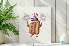 Hot Dog 4th Of July Sublimation Clipart Product Image 2