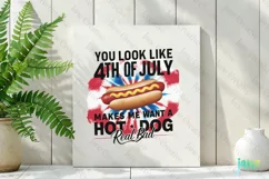 Hot Dog 4th Of July Sublimation Clipart Product Image 2