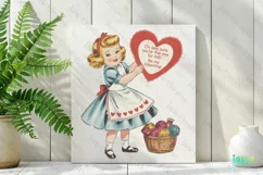 I'm Sew Sure You're The One for Me Valentine Vintage PNG Product Image 2