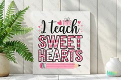 I Teach Sweet Hearts Sublimation Product Image 2