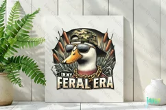 In My Feral Era Funny Duck Clipart Product Image 2