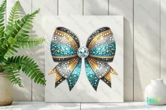 Rhinestone Bow Tie LAC Football Team Clipart Product Image 2