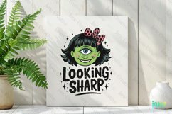 Looking Sharp Funny Cyclops Girl Clipart Product Image 2