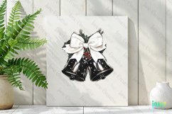 Luxury Plaid Black and White Christmas Clipart Product Image 2