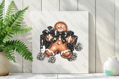 Luxury Plaid Black and White Christmas Clipart Product Image 2