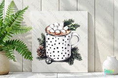 Luxury Plaid Black and White Christmas Clipart Product Image 2