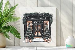 Luxury Plaid Black and White Christmas Clipart Product Image 2