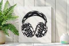 Luxury Plaid Black and White Christmas Clipart Product Image 2