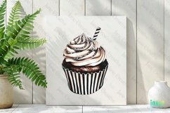 Luxury Plaid Black and White Christmas Clipart Product Image 2