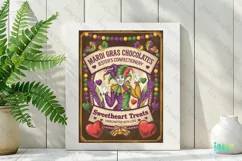 Mardi Gras Chocolates Sweetheart Treats PNG Product Image 2