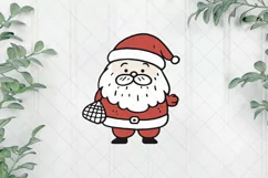 Minimal Doodle Of Christmas Santa Claus Clipart Product Image 1