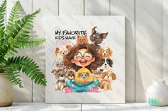 My Favorite Kids Have Fur Funny Woman Product Image 3