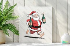Naughty Santa Claus Christmas Sublimation Clipart Product Image 2