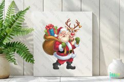Naughty Santa Claus Christmas Sublimation Clipart Product Image 2