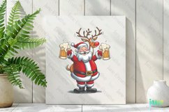 Naughty Santa Claus Christmas Sublimation Clipart Product Image 2