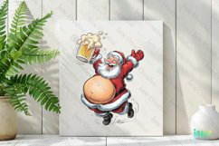 Naughty Santa Claus Christmas Sublimation Clipart Product Image 2