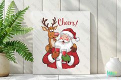 Naughty Santa Claus Christmas Sublimation Clipart Product Image 2