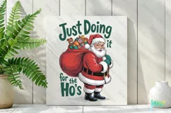 Naughty Santa Claus Christmas Sublimation Clipart Product Image 2