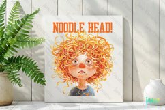 Noodle Head Funny Sarcastic Baby Clipart Product Image 2