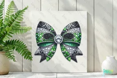 Rhinestone Bow Tie NYJ Football Team Clipart Product Image 2