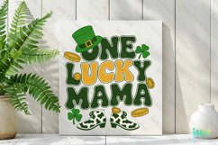 One Lucky Mama Patrick’s Day Quotes PNG Product Image 2