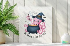 On My Way To Stir The Pot Pink Halloween Png Product Image 2