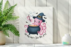 On My Way To Stir The Pot Pink Halloween Png Product Image 2