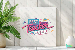Pop-art Teacher Sublimation Clipart Product Image 2
