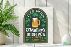 Luck Of The Irish O'Malley's Irish Pub Printable St Patrick Product Image 2