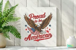 Proud To Be American Vintage 4th July Clipart Product Image 3