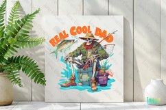 Real Cool Dad Funny Skeleton Father&#039;s Day Product Image 3