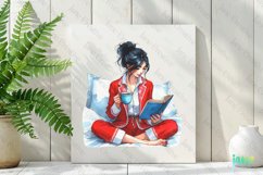 Relaxed Woman Sublimation Clipart Product Image 2