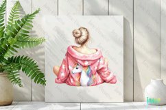 Relaxed Woman Sublimation Clipart Product Image 2