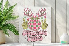 Retro Christmas Vibes Sublimation PNG Product Image 2