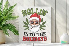 Retro Christmas Rollin' Into The Holidays Sublimation PNG Product Image 2