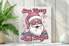 Retro Pink Christmas Quotes Sublimation Product Image 2