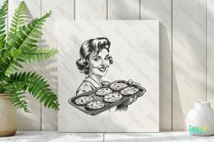 Retro Housewife Sublimation Clipart Product Image 2