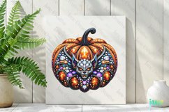 Rhinestone Gargoyle Pumpkin Halloween Clipart Product Image 2