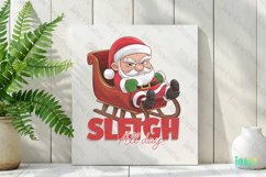 Sleigh All Day Santa Claus Quotes Sublimation Clipart Product Image 2