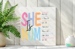 She Is Mom Sublimation PNG SVG Product Image 3
