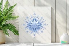 Snowflakes Christmas Sublimation Bundle Product Image 2